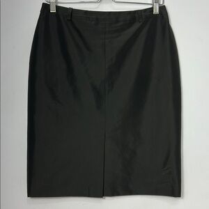 Vintage Louben Black Knee Length Pencil Skirt